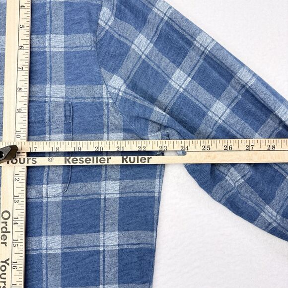 Peter Millar Shirt Size Medium‎ Blue Seaside Larimer Knit Button Down Casual - Picture 9 of 10